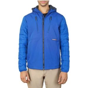 HAWKE & CO . Softshell Bonded Faux Shearling Lined Zip Hoodie Water Resistant